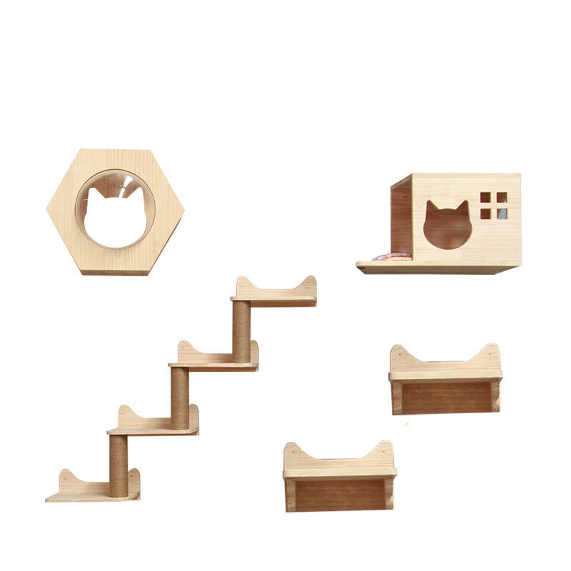 Jumping Platform Ladder Sisal Cat Scratching Post  Tree